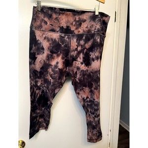Lululemon Plus Size 18 Align High-Rise Pant 25" Diamond Dye Graphite Pink EUC
